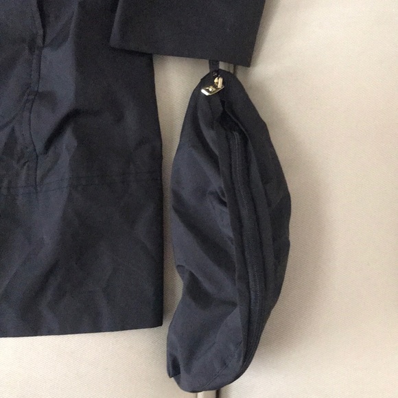 Cole Haan Back Bow Packable Hooded Raincoat - Picture 6 of 7